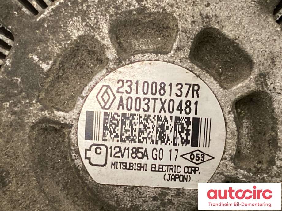 Dynamo diesel til Renault Master 2014-->> (Type III, Fase 2)  