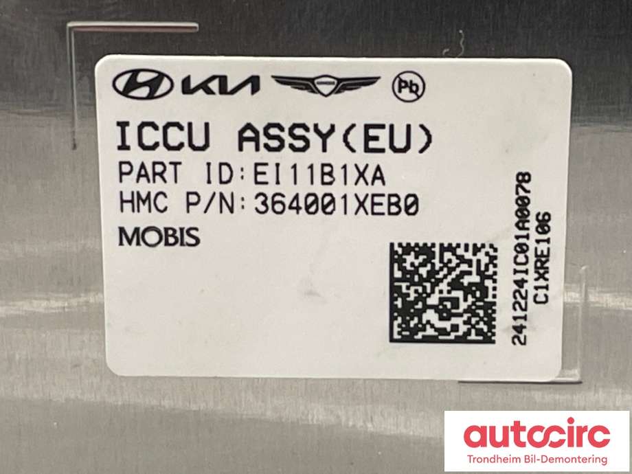 Batterilader (OBC - On Board Charger) til Hyundai Ioniq 6 2023-->>  (36400-1XEB0|)