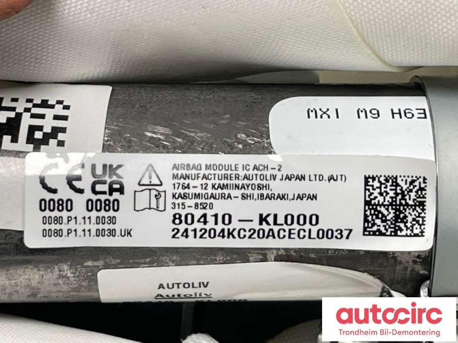 Airbag gardin venstre til Hyundai Ioniq 6 2023-->> (80410-KL000|)