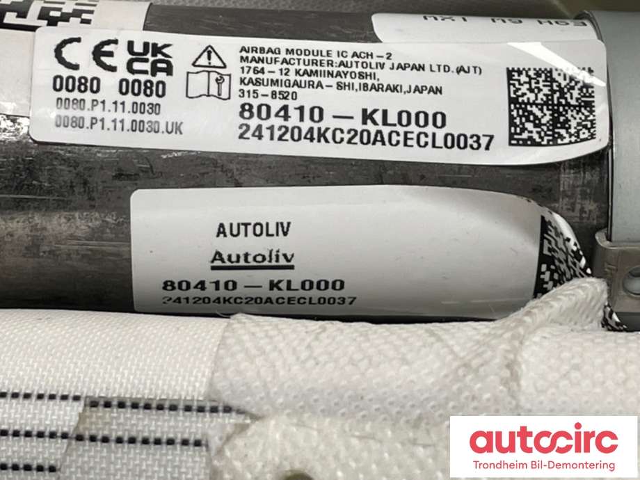 Airbag gardin venstre til Hyundai Ioniq 6 2023-->> (80410-KL000|)