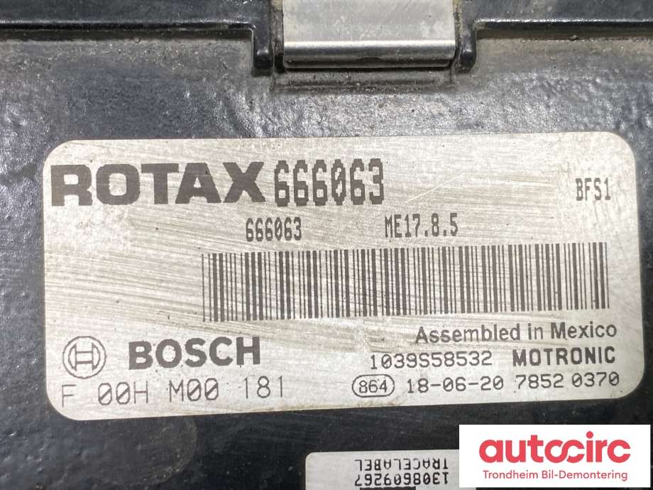 Styreenhet motor til Snøscooter Lynx øvrige 0-->>  (ROTAX BRP  BOSCH|420666935|666063|F 00H M00 181)