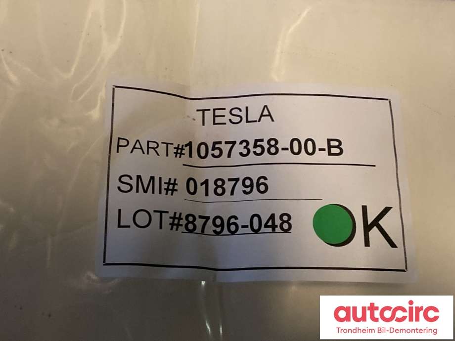 Deksel til Tesla Model S 2016-2021 (Fase 2) (1057358-00-B|)