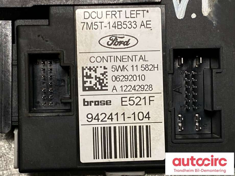 Ruteheis, kun motor, venstre foran til Ford Kuga 2008-2012 (Type I)  (1766857|7M5T-14D218-TC|)