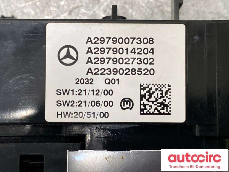 Bryter diverse til Mercedes EQS 2021-->> (V297) (V297) (A2979007308|A2979004912|)