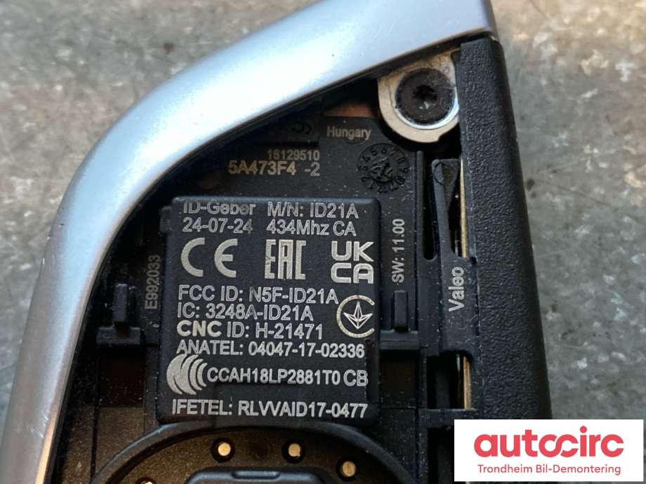 Nøkkel til BMW X5 2018-->> (G05) (G05) (66 12 5 A47 3F4|)