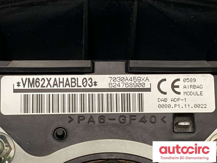 Airbag rattpute til Mitsubishi ASX 2010-2019  (7030A459XA|)