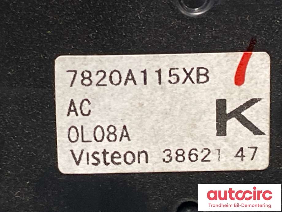 Varmeapparat betjening til Mitsubishi ASX 2010-2019  (7820A115XB|)