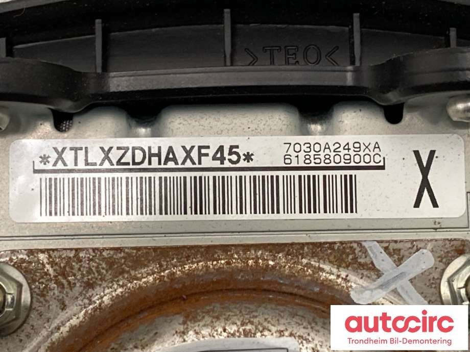 Airbag rattpute til Mitsubishi ASX 2010-2019  (7030A606XA|)