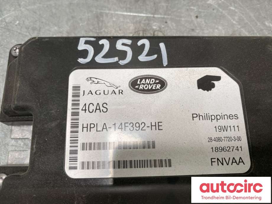 Styreenhet nivå/luftfjæring til Jaguar I-PACE 2018-->>  (T2R27647|)