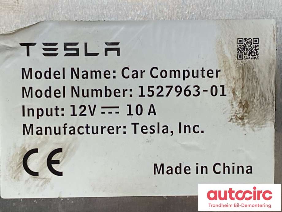 Styreenhet diverse til Tesla Model 3 2018-2023 (Fase 1)  (1483112-S1-B|1462554-R1-H|1462554-R1-J| 1462554-R1-K| 1462554-R1-L| 1483112-S1-C| 1483112-S1-D| 1483112-S1-E)