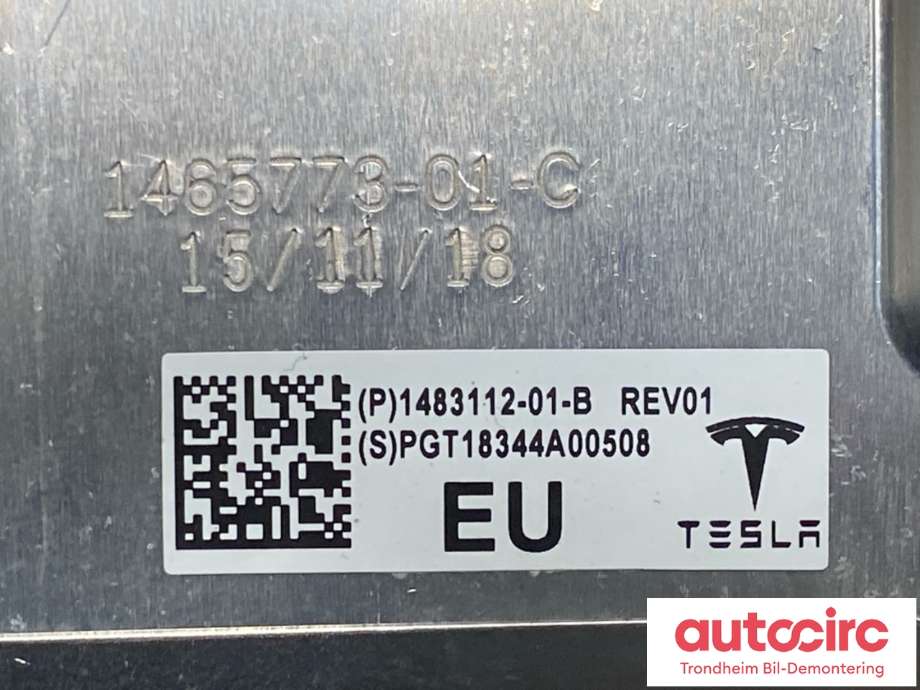 Styreenhet diverse til Tesla Model 3 2018-2023 (Fase 1)  (1483112-S1-B|1462554-R1-H|1462554-R1-J| 1462554-R1-K| 1462554-R1-L| 1483112-S1-C| 1483112-S1-D| 1483112-S1-E)