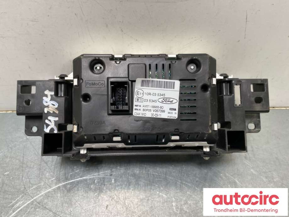 Instrument kjørecomputer til Ford Focus 2011-2014 (Type III, Fase 1)  (2021920|AM5T-18B955-BD|EM5T-18B955-AC)