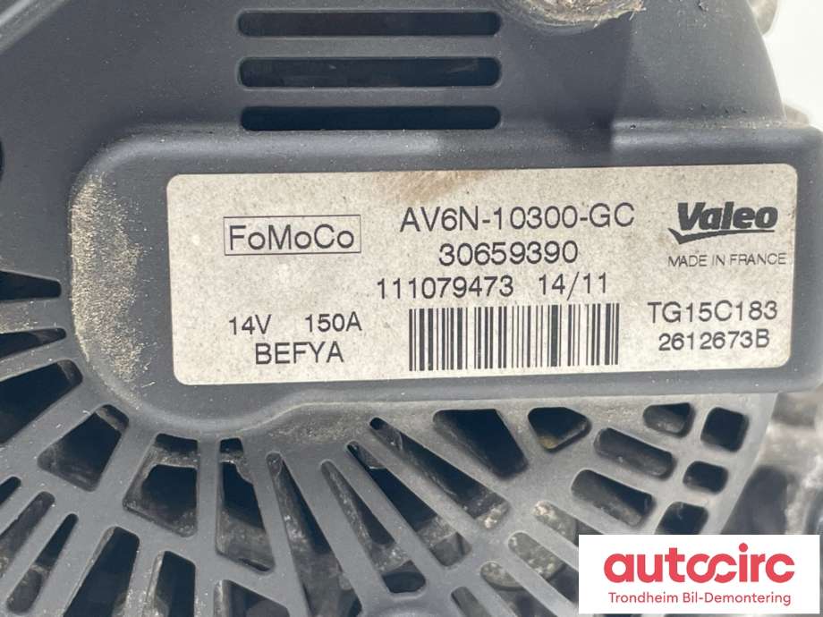 Dynamo diesel til Ford Focus 2011-2014 (Type III, Fase 1) (AV6N-10300-GE|2260730|)