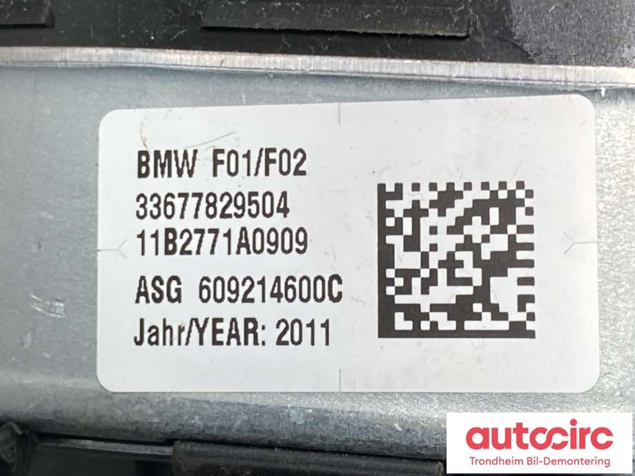 Airbag rattpute til BMW 7-Serie 2009-2015 (F01/F02/F03/F04) (F01/F02/F03/F04) (32306778295|)