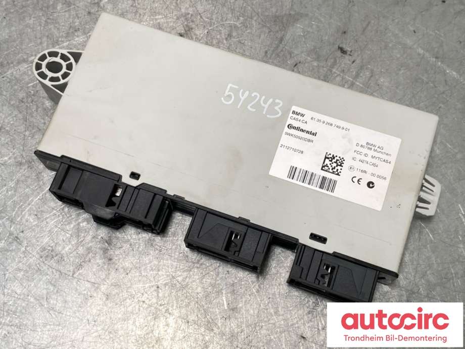 Styreenhet nøkkelfri/keyless til BMW 7-Serie, 2009-2015 (F01/F02/F03/F04) (F01/F02/F03/F04) (61356809372)