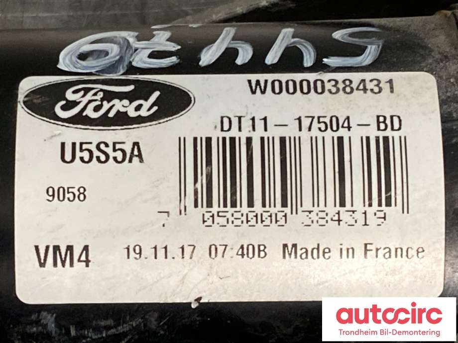 Viskermotor foran høyre til Ford Transit Connect 2018-->> Type II, Fase 2  (2080411|)