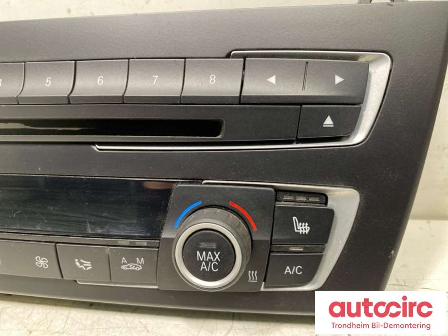 Varmeapparat betjening til BMW 1-Serie 2011-2015 (Fase 1) (F20/F21) (F20/F21) (61 31 9 323 554|64 11 9 287 337|)