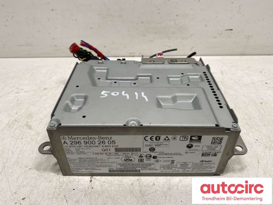 Bilstereo navigasjon til Mercedes C-Klasse, 2021-->> (W206) (W206) (A2969002605)