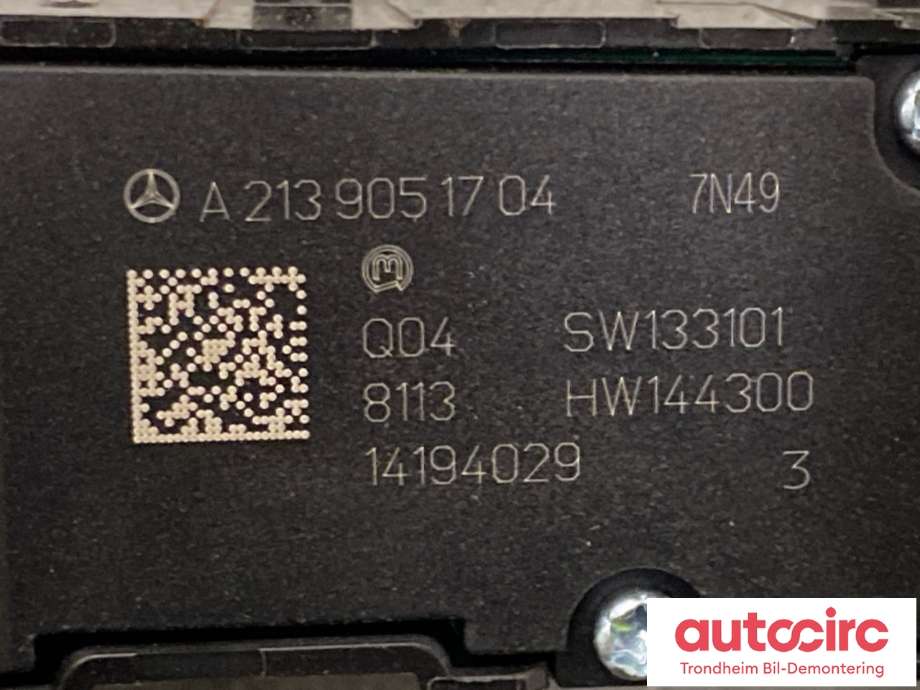 Bryter setevarme til Mercedes CLS 2018-->> (C257) (C257) (A2139051704|)