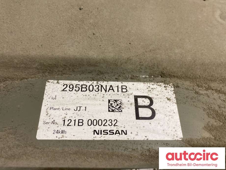 Batteripakke elbil til Nissan Leaf 2011-2017 (Type I)  (24KWH|295B03NA1B|)