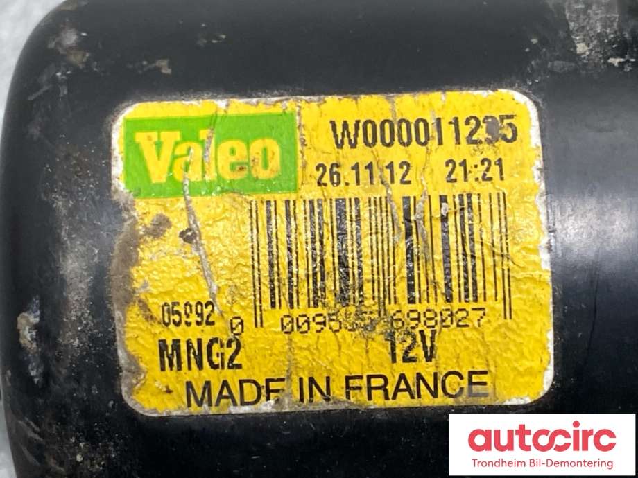 Viskermotor frontrute til Nissan Qashqai 2010-2014 (Type I, Fase 2) (VALEO|28800JD900||545 26 611)