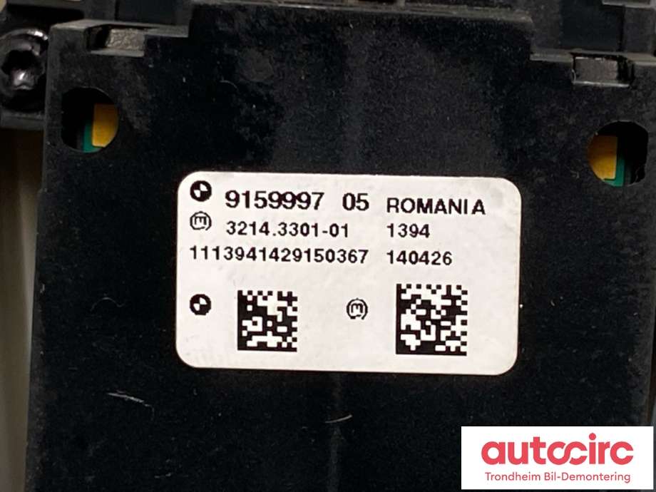 Bryter elektrisk håndbrekk/parkbrems til BMW 7-Serie 2009-2015 (F01/F02/F03/F04) (F01/F02/F03/F04) (9159997|61319877891|)