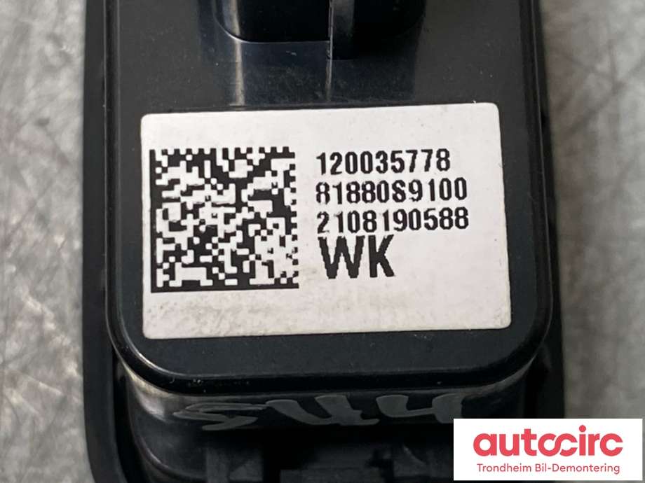 Bryter baklukeåpner til Kia EV6 2021-->> (81880S9100WK|)