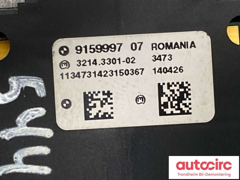 Bryter elektrisk håndbrekk/parkbrems til BMW 7-Serie 2009-2015 (F01/F02/F03/F04) (F01/F02/F03/F04) (9159997|61319877891|)