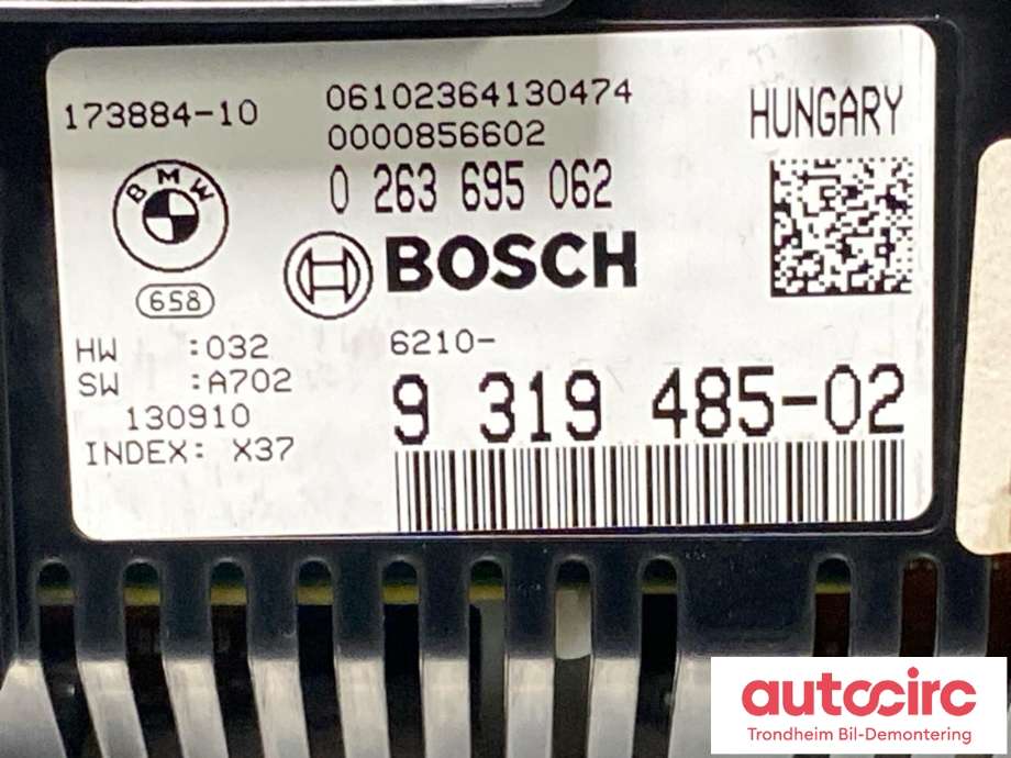 Instrumentpanel til BMW 7-Serie 2009-2015 (F01/F02/F03/F04) (F01/F02/F03/F04) (9319485|62108796113|)