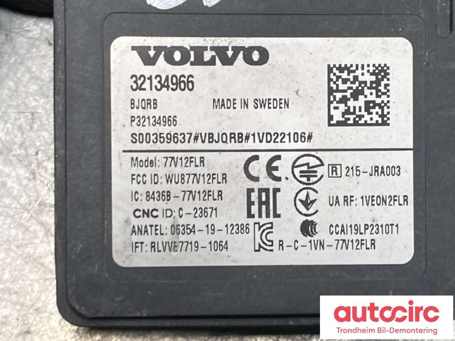 Sensor radar til Volvo XC40 2018-2024 (32134966|)