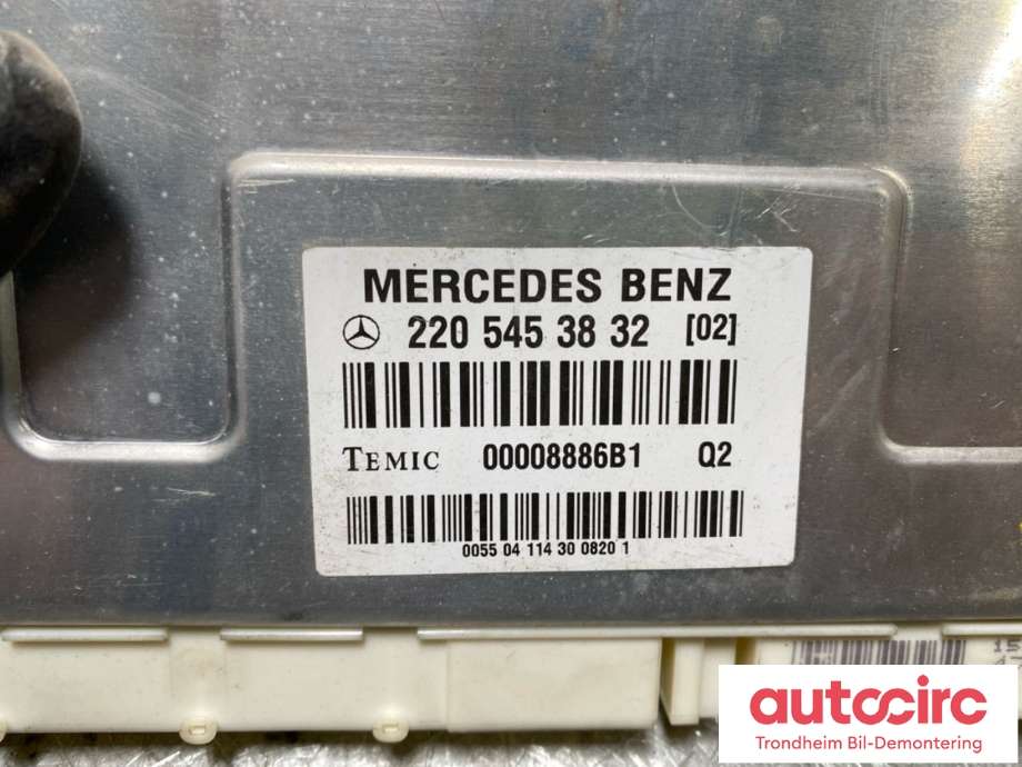 Styreenhet nivå/luftfjæring til Mercedes S-Klasse 1999-2005 (W220) (W220) (A2205453832|A2205450732|A2205454132)