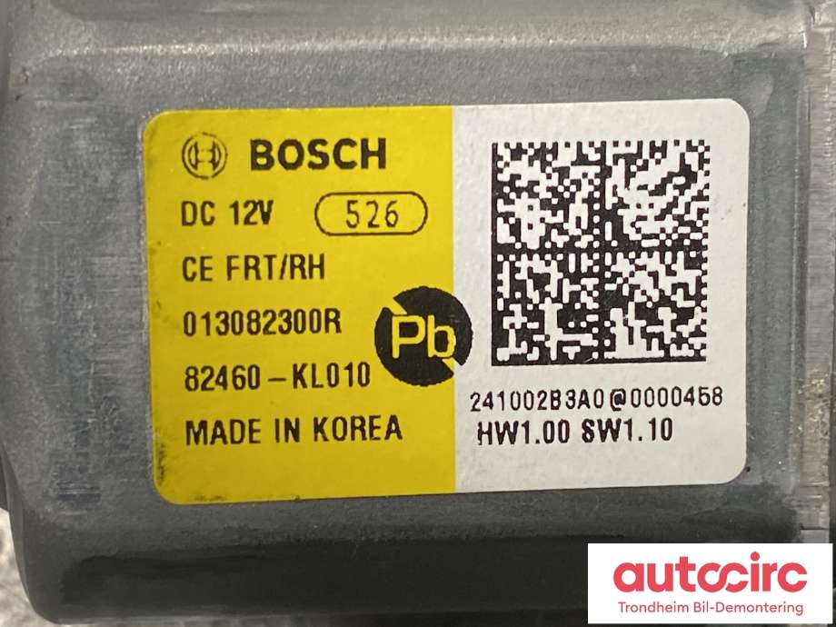 Ruteheis, kun motor, høyre foran til Hyundai Ioniq 6 2023-->>  (82460-KL010|)
