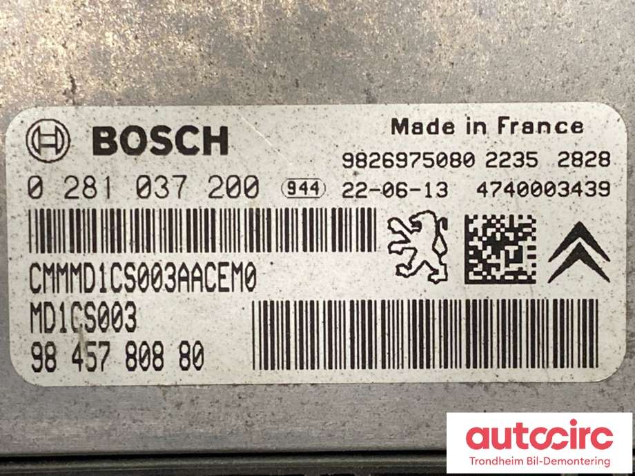 Styreenhet motor til Opel Combo E 2019-->>  (1677632880|)