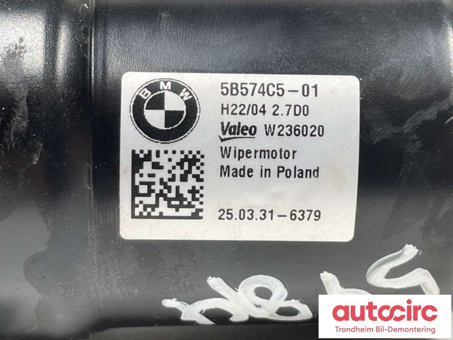 Viskermotor frontrute til BMW iX 2021-->> (I20) (I20) (5B574C5|61615B5B010|)