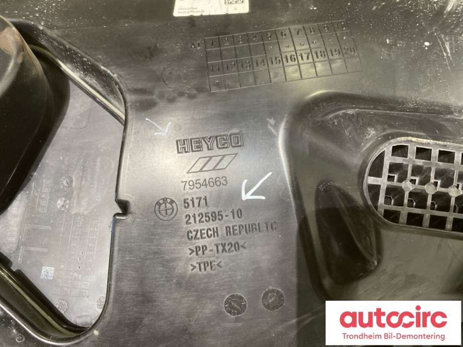 Deksel til BMW iX 2021-->> (I20) (I20) (HEYCO|51717954663|)