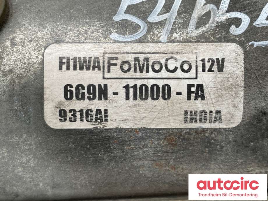 Starter diesel til Ford Kuga 2008-2012 (Type I)  (FOMOCO|6G9N-11000-FA|1376305|1756795)
