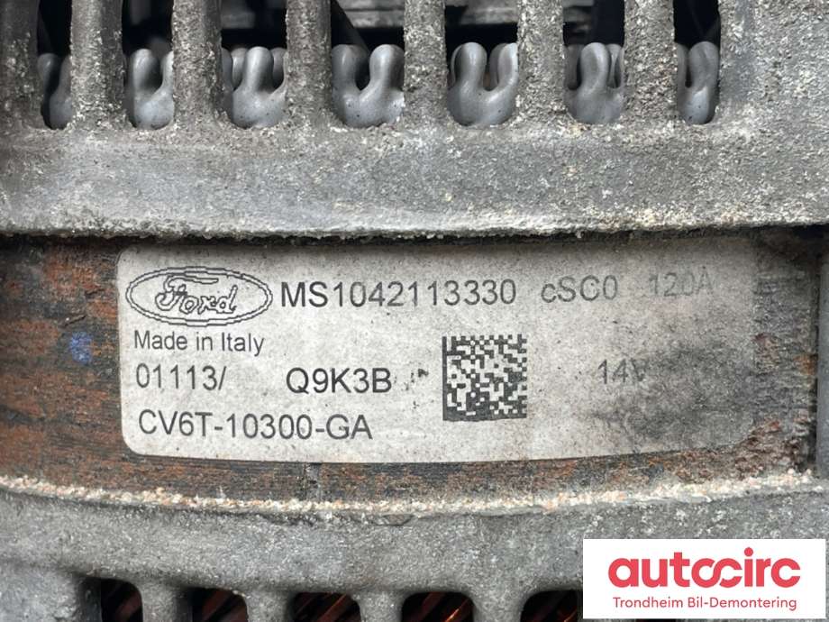 Dynamo til Ford Focus 2011-2014 (Type III, Fase 1)  (CV6T-10300-GA|1781479|2415006)