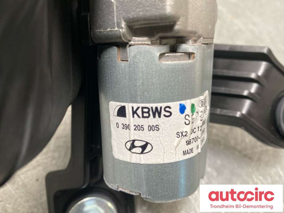 Viskermotor bakrute til Hyundai Kona 2024-->> (Type II)  (98700-BE000|)