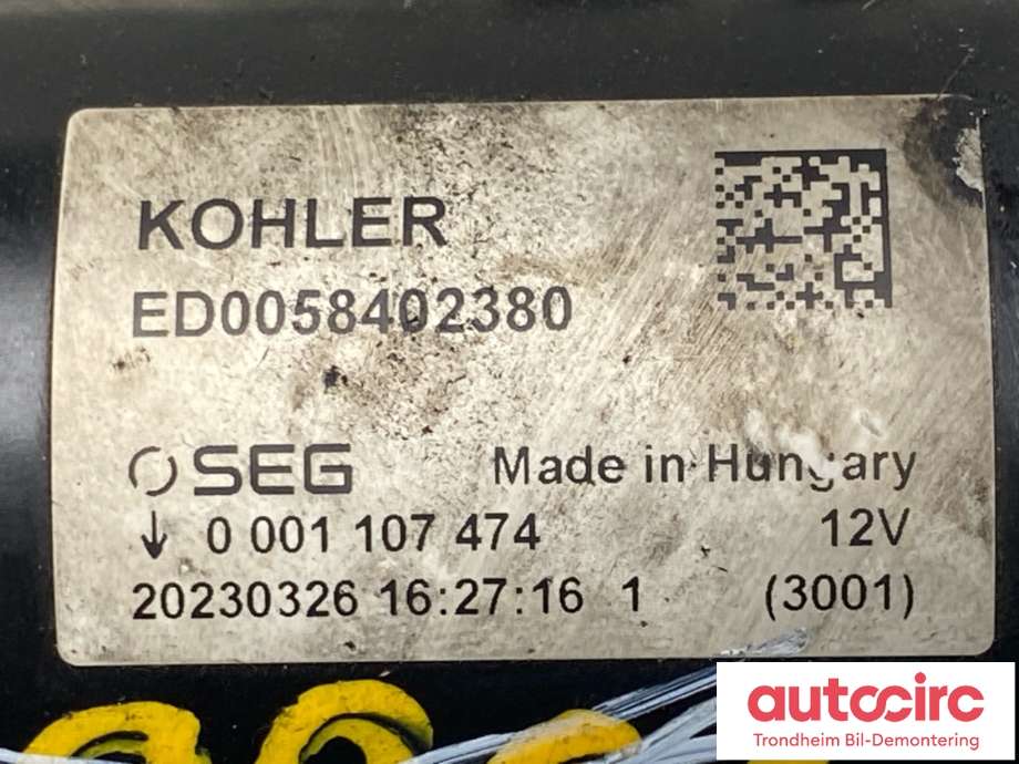 Starter diesel til Mopedbil Ligier JS50 2015-2024 (Type I)  (ED0058402380|20230326|)