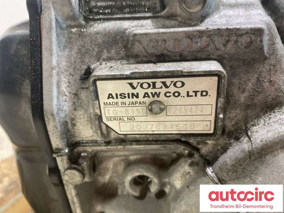 Girkasse hybrid til Volvo XC90 2015-2025 (Type II)  (AISIN AW|36050868|1285351|1285474)