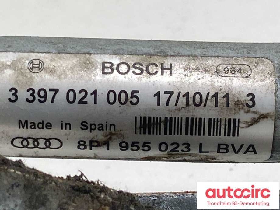 Viskeroverføring til Audi A3 2009-2012 (Type II, Fase 2)  (8P1955023L|)