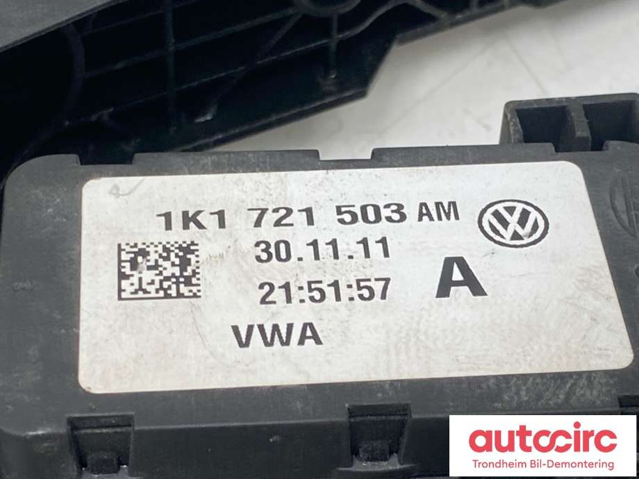 Pedal gass til Audi A3 2009-2012 (Type II, Fase 2) (1K1721503AM|1K1721503AS|)