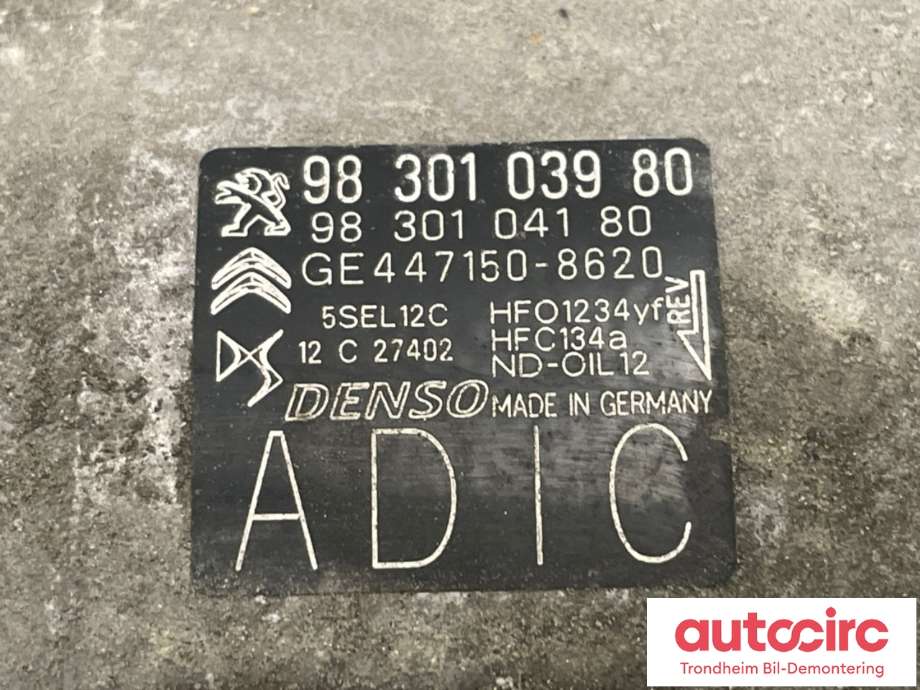 Aircondition kompressor til Opel Grandland X 2017-->>  (9815198580|)