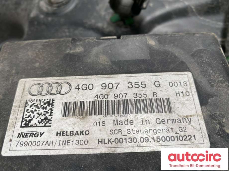 AdBlue tank til Audi A6, Allroad 2015-2019 (Type III, Fase 2) (C7) (C7) (4G0 131 879 C|4G0 131 879 F|)