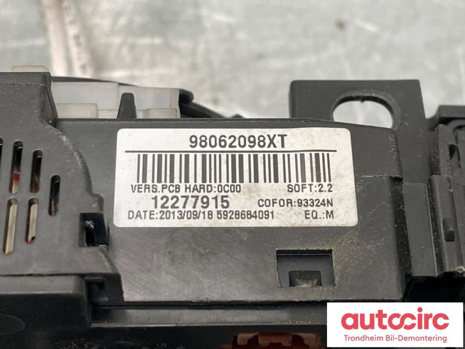 Bryter combi til Toyota Proace 2013-2016 (Type I)  (98062098XT|)