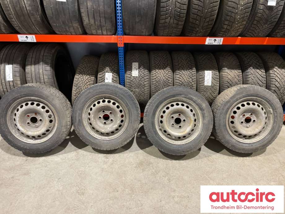 Hjulsett stål vinter til VW Transporter / Caravelle, 2015-2019 (T6) (T6) (16 TOMMER|205/65R16 107/105R)
