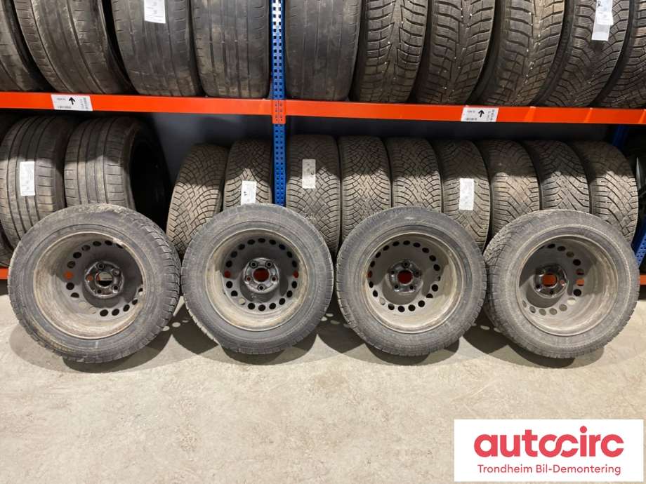 Hjulsett stål vinter til VW Transporter / Caravelle 2015-2019 (T6) (T6) (16 TOMMER|205/65R16 107/105R|PROD: 4521|4-5MM)