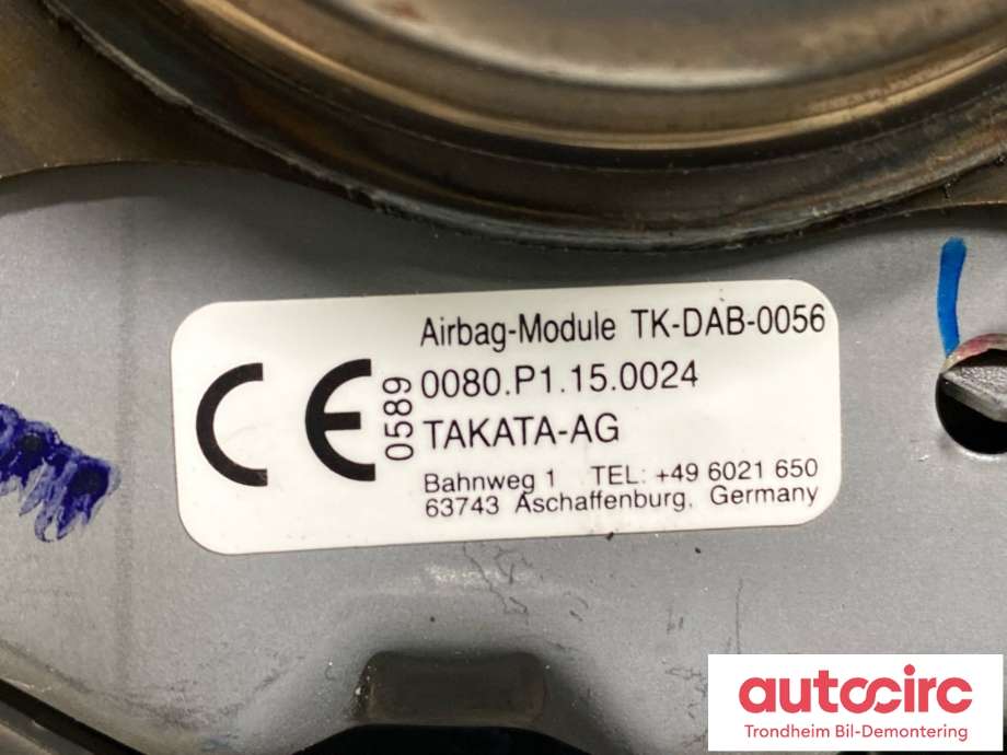 Airbag rattpute til Toyota Hilux 2006-2011 (451300K060B0|)