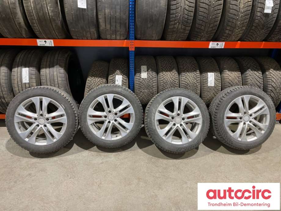Hjulsett aluminium vinter til Mercedes E-Klasse, 2009-2013 (Fase 1) (W212) (W212) (17 TOMMER|225/50R17 98T)