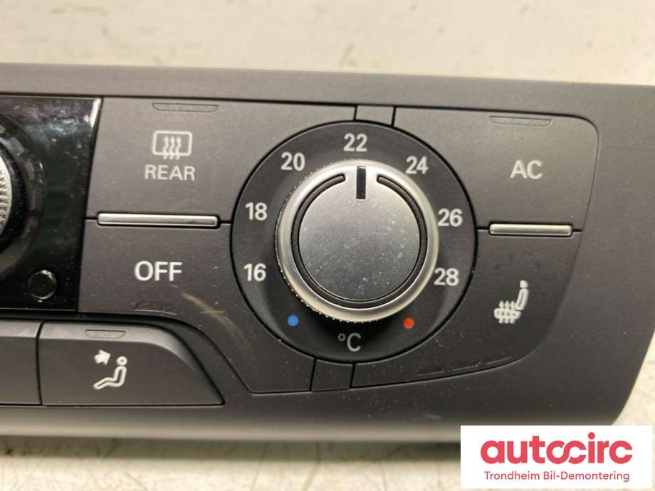 Varmeapparat betjening til Audi A6 2011-2014 (Type IV, Fase 1) (C7) (C7) (AUDI/CONTINENTAL|4G0820043AC|A2C81395200|)